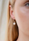 Burren Jewellery Yano Pearl Earrings, Gold