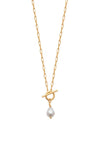 Burren Jewellery Yano Pearl Necklace, Gold