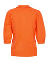 B.Young Collared Knit Sweater, Orange