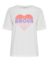 B.Young Amour Heart T-Shirt, White