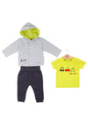 Babybol Baby Bo Beep Three Piece Set, Grey Multi