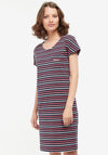 Barbour Womens Harewood Jersey Dress, Navy Multi