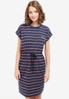 Barbour Womens Marloes Jersey Dress, Navy & Pink