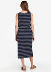 Barbour Womens Overland Stripe Midi Dress, Navy Multi
