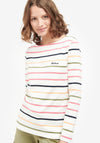 Barbour Hawkins Striped Light Sweater, Cloud Multi