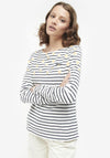 Barbour Womens Bradley Sunflower Stripe Top, Cloud