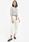 Barbour Womens Bradley Dog Stripe Top, Cloud