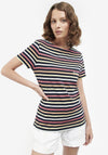 Barbour Womens Bradley Striped T-Shirt, Navy Multi