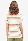 Barbour Womens Bradley Striped T-Shirt, Off White Multi