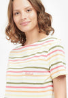 Barbour Womens Bradley Striped T-Shirt, Off White Multi