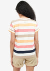 Barbour Womens Lyndale Stripe T-Shirt, Papaya Multi