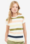 Barbour Womens Lyndale Stripe T-Shirt, Buttermilk Multi