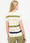 Barbour Womens Lyndale Stripe T-Shirt, Buttermilk Multi