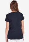 Barbour Womens Otterburn T-Shirt, Navy & White
