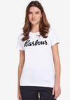 Barbour Womens Otterburn T-Shirt, White & Navy