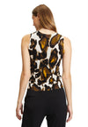 Betty Barclay Abstract Pattern Vest Top, Black & Green
