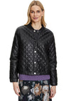 Betty Barclay Quilted Faux Leather Jacket, Black