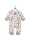 Blue Seven Baby Boy Safari Print Sleepsuit, Green