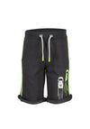 Blue Seven Boy Car Print Short, Dark Grey
