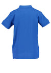 Blue Seven Boy Short Sleeve Dino Polo, Blue