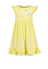 Blue Seven Girl Frill Floral Dress, Yellow