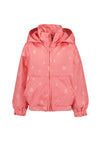 Blue Seven Girls Heart Print Jacket, Pink