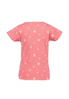 Blue Seven Girl Short Sleeve Heart Tee, Pink
