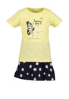 Blue Seven Girl Short and Tee Set, Yellow