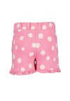 Blue Seven Girl Floral Frill Short, Pink