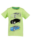 Blue Seven Boys Sequin Car Short Sleeve Tee, Green