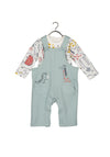 Blue Seven Baby Boy Overall and Bodysuit Set, Green