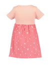 Blue Seven Girl Short Sleeve Heart Print Dress, Pink