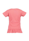 Blue Seven Girl Unicorn Peplum Tee, Pink