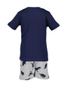 Blue Seven Boy Dino Short Pyjama Set, Navy