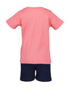 Blue Seven Girl Pony Short Pyjama Set, Pink