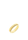 Calvin Klein CZ Band Ring, Gold Size 54