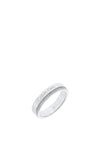 Calvin Klein CZ Band Ring, Silver Size 54