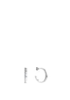 Calvin Klein Half Hoop Earrings, Silver