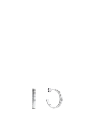 Calvin Klein Half Hoop Earrings, Silver