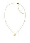 Calvin Klein Faceted Heart Necklace, Gold