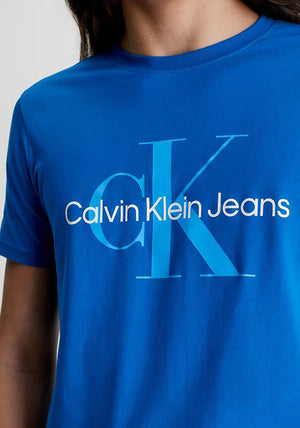 Calvin Klein Jeans Monogram T-Shirt, Tarps Blue