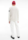 Calvin Klein Jeans Waffle Sweatshirt, Eggshell