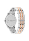 Calvin Klein Men's Timeless Dressed Two-Tone Watch, Silver & Rose Gold