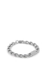 Calvin Klein Mens Curb Chain Bracelet, Silver