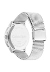 Calvin Klein Mens Mesh Strap Watch, Silver