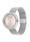 Calvin Klein Ladies Mesh Strap Watch, Silver