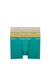 Calvin Klein Modern Structure 3 Pack Boxers, Green Multi