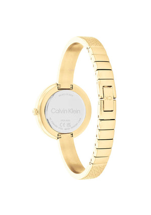 Calvin Klein Ladies Monogram Bracelet Watch, Gold