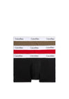 Calvin Klein 3 Pack Cotton Stretch Trunks, Black Multi