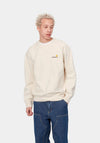 Carhartt WIP American Script Crew Neck Sweatshirt, Natural